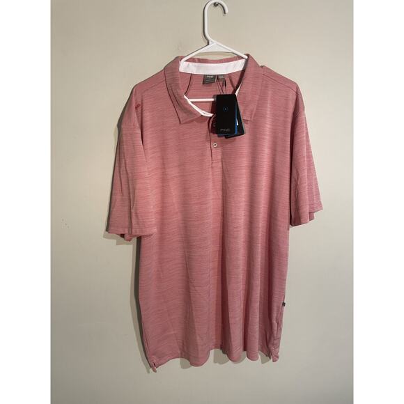 NWT Ping Red Sensor Cool Short Sleeve Cotton Stretch Golf Polo Shirt Men’s 2XL - Picture 1 of 9